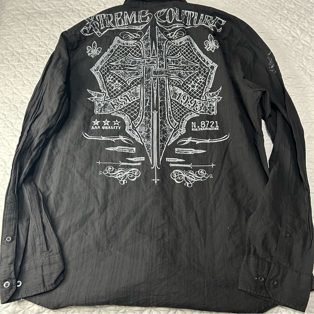 Xtreme Couture by Affliction Men's Rattle long-sleeve button-down shirt